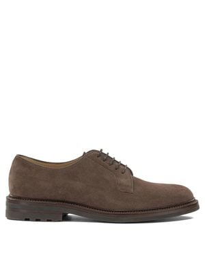 Brunello Cucinelli Suede Brogues - Brown
