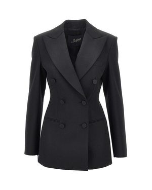 The Seafarer 'Vanity' Double-Breasted Jacket - Black