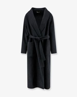 Hevò Alliste Wool Coat - Black