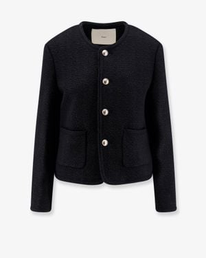 DUNST Bouclé Tweed Blazer - Blue