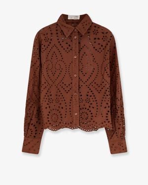 MC2 Saint Barth Shirt Sangallo Lace - Brown