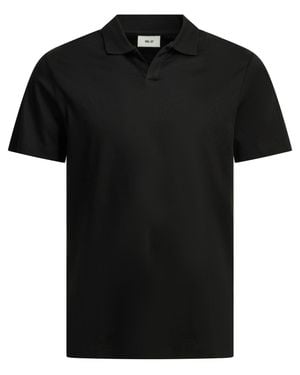 NN07 "Paul" Buttonless Polo Shirt - Black
