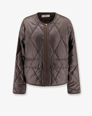 Celine Triomphe Quilted Jacket - Brown