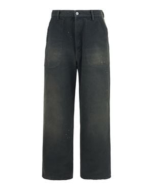 Margiela Double-Dye Workwear Trousers - Black