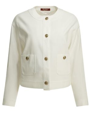 Max Mara Cotton Lightweight Jacket - White