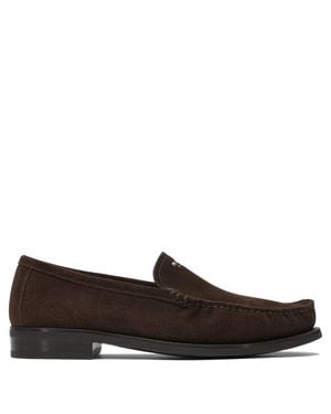 Prada Suede Leather Loafers - Brown