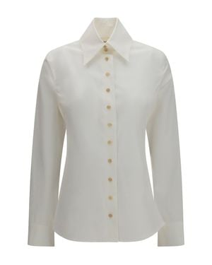 KHAITE Shirt Ivy High-Neck - Grey