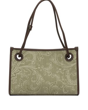 Etro Shopping Eyes Medium Shoulder Bag - Green