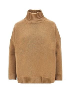 Weekend by Maxmara Virgin Wool Knitted Jumper - Natural