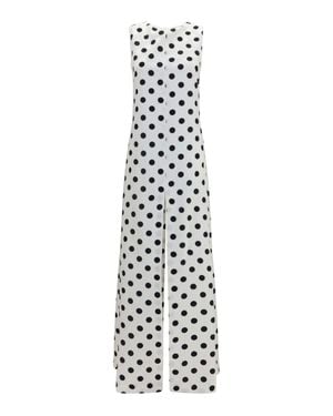 Sa Su Phi Sleeveless Maxi Dress Silk - White