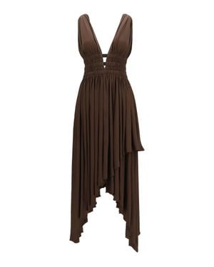 Alaïa Alaïa Deesse Dress - Brown