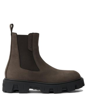 Moncler "Peak City" Chelsea Ankle Boots - Black
