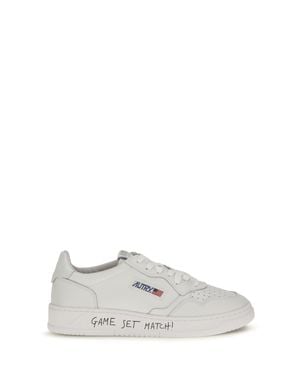 Autry Medalist Low Game Set Match Sneakers Total - White