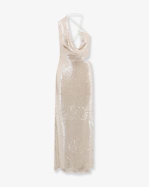 Amazuìn Long Sequin Dress Iselin - White