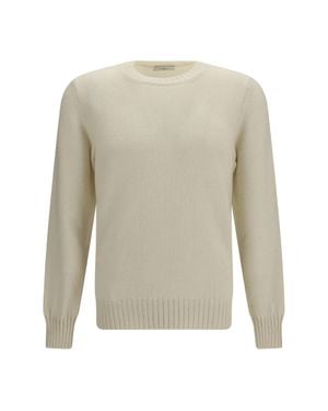 Piacenza Cashmere Crewneck Sweater - White