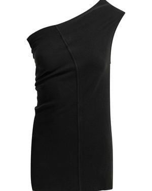 Rick Owens "Athena" One-Shoulder Top - Black