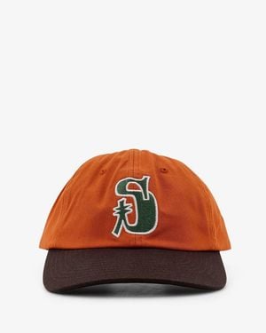 Stussy Vintage S Low Cotton Baseball Hat - Orange