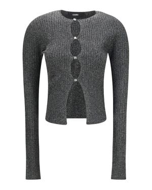 Amiri Lurex Cardigan - Grey