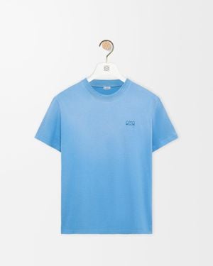 Loewe Anagram Cotton T-Shirt - Blue