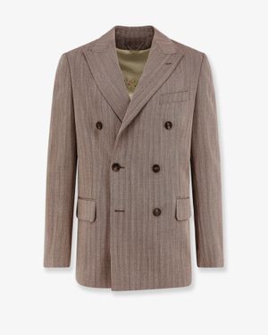 Golden Goose Dave Double-Breasted Blazer - Brown