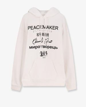 Oamc Peacemaker Cotton Sweatshirt - Natural
