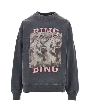 Anine Bing Tiger Bing Print 'Miles' Sweatshirt - Grey
