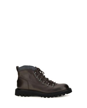Fratelli Rossetti Leather Lace-Up Boots Dark - White