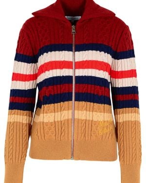 Maison Kitsuné Multi Wool Blend Jumper - Orange