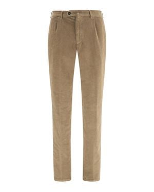 Germano Tokyo Fit Corduroy Pants - Natural