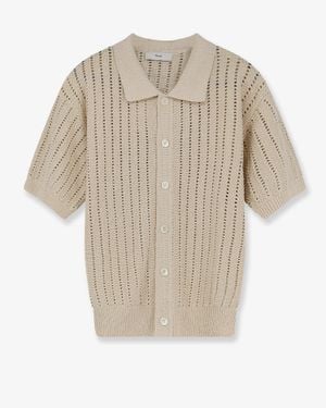 DUNST Cardigan Openwork Cotton - White