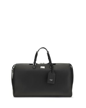Dolce & Gabbana Dolce & Gabbana Vittoria Calfskin Travel Bag - Black