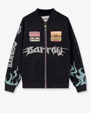 Barrow Bomber Jacket Nylon And Mesh - Black