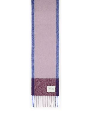 Closed Alpaca Blend Scarf - Purple