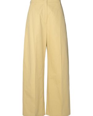 Sportmax 'Gebe' Cotton Trousers - Yellow