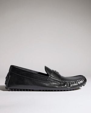 Gucci Leather Loafers - Black