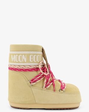 Moon Boot Icon Low Suede Boots - Pink