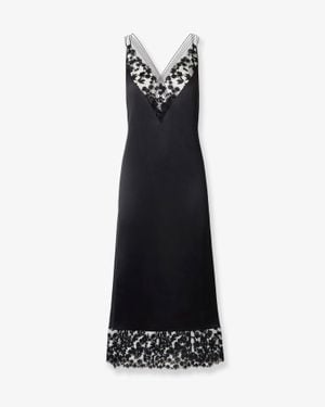 Fendi Silk And Millefiori Lace Midi Dress - White