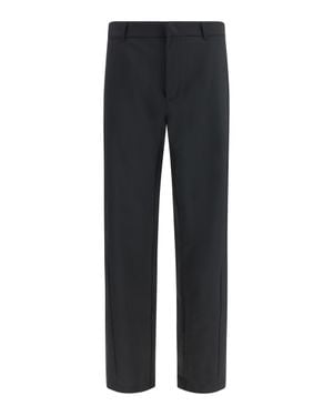 Laminar Wool-Blend Straight-Leg Trousers - Black