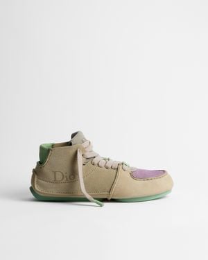 Dior Roadie Lace Up Ankle Boots - Natural