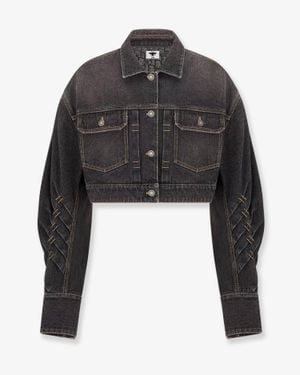 Dior Dior Denim Jacket With Bustier Detail - Black