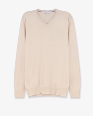 Brunello Cucinelli Cashmere Jumper - Natural