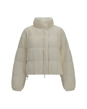 GONGDID DESIGN Reversible High-Neck Puffer Jacket Off - White