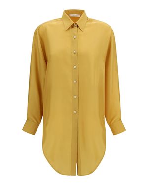 Umit Benan Silk Shirt Sailor Marisca - Yellow