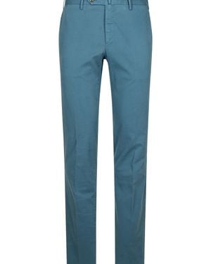 PT01 Light Cotton Blend Pants - Blue