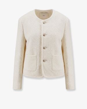 DUNST Bouclé Tweed Blazer - White