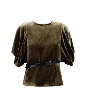 P.A.R.O.S.H. Velvet Top - Green
