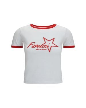 Fiorucci Cotton T-Shirt With Logo - White