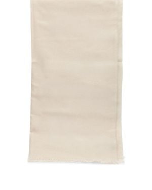 Destin Wool Cashmere Silk Scarf - Natural