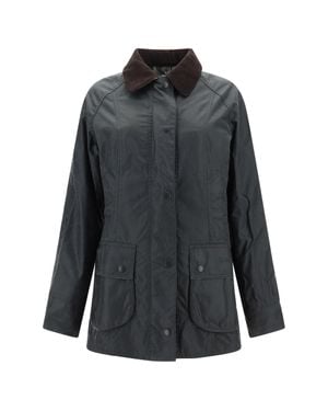 Barbour Breadnell Waxed Jacket Sage - Gray