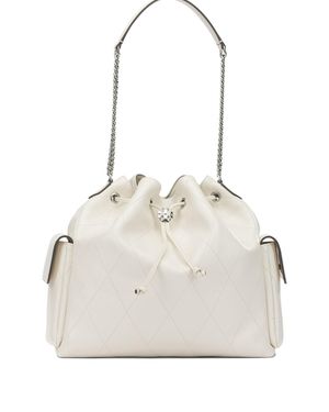 Tory Burch Leather Shoulder Bag - White